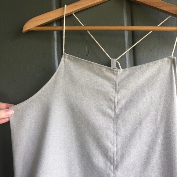 Hackwith Design House Gray Shorts Romper Pockets - Picture 4 of 8